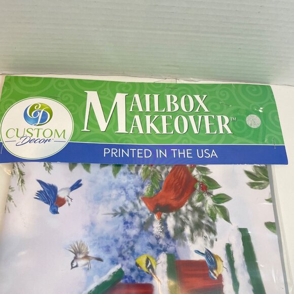 Welcome Birdhouse Design Mailbox Cover Outdoor Vinyl Magnetic Strips Custom Deco - Picture 7 of 9